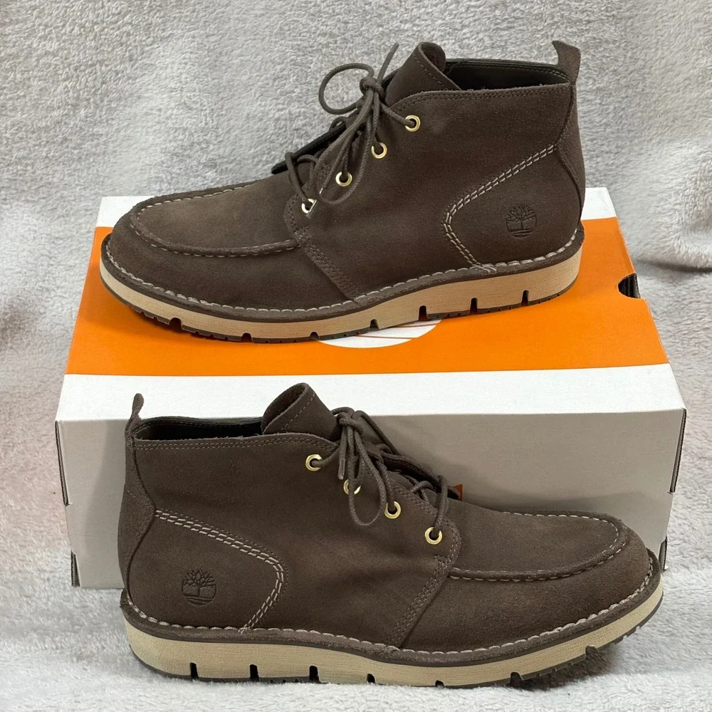 Timberland Westmore Mid Lace Chukka Boot Canteen Olive Brown Suede Mens 13